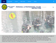 Tablet Screenshot of markfowlerscuba.com